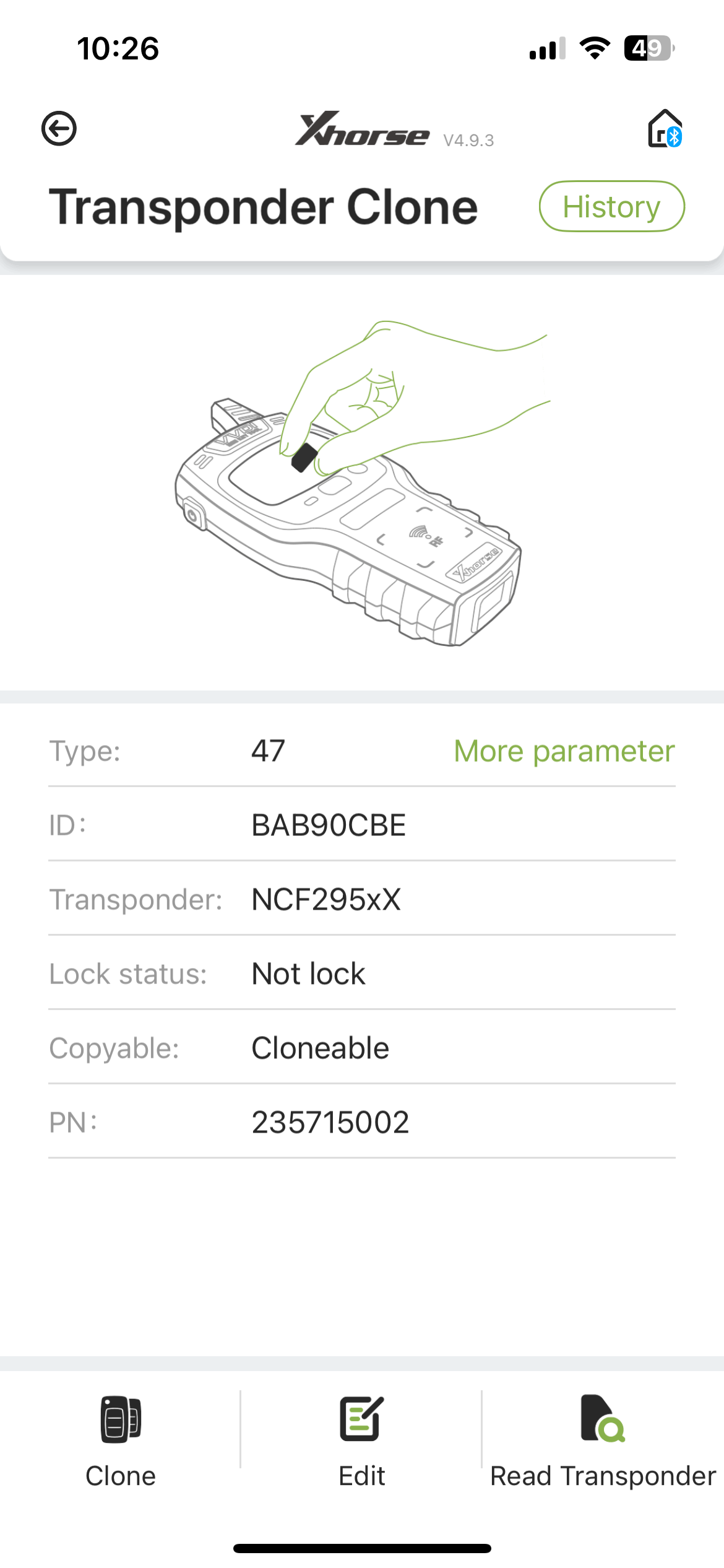 2/3/4Buttons Smart Remote Key 433Mhz  ID47 For Mitsubishi Lancer Outlander  LEclipse Cross FCCID: OUCGHR-M003