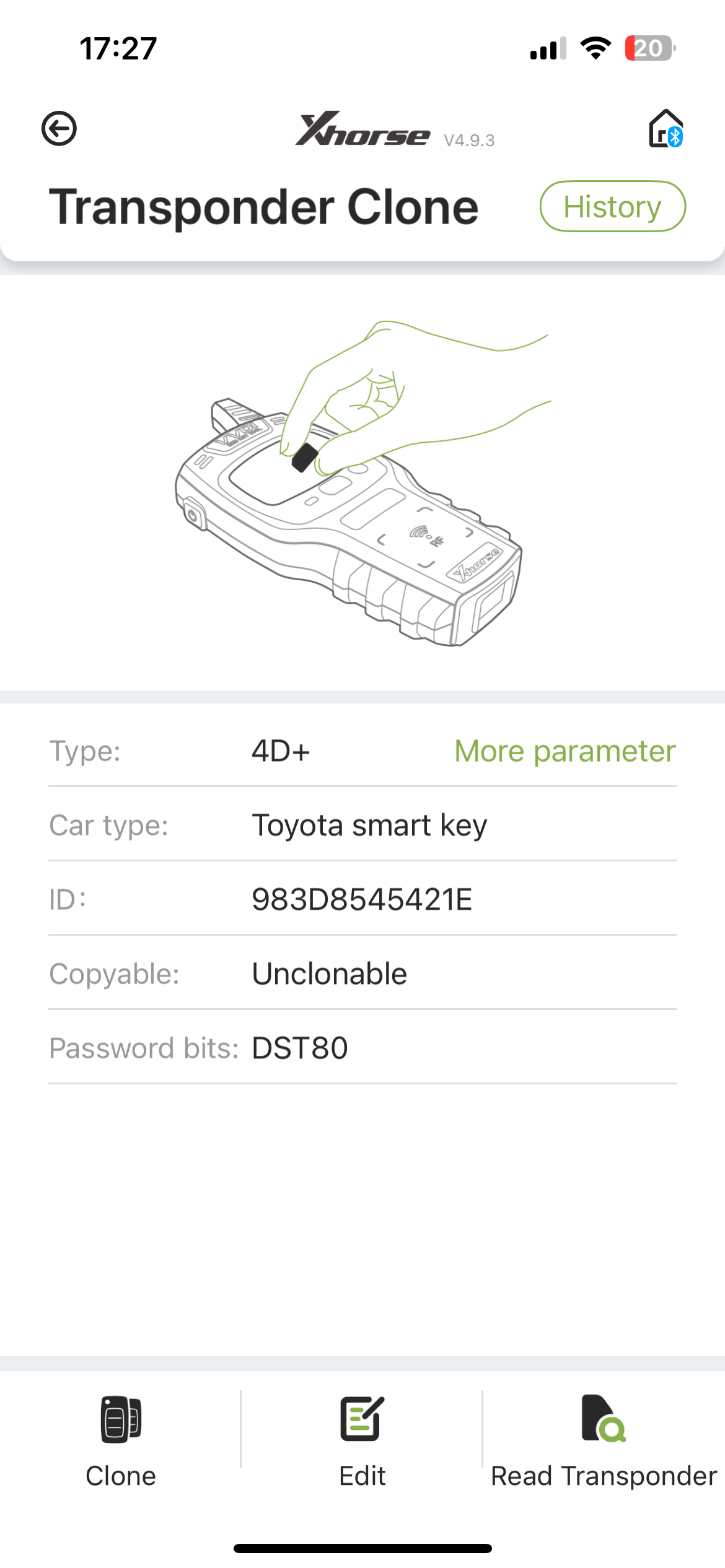 适用于丰田塞纳 2011-2020款 P/N:89904-08010 板号:271451-5691 FCCID:HYQ14ADR  314.35MHz FSK  P1:98  DST80